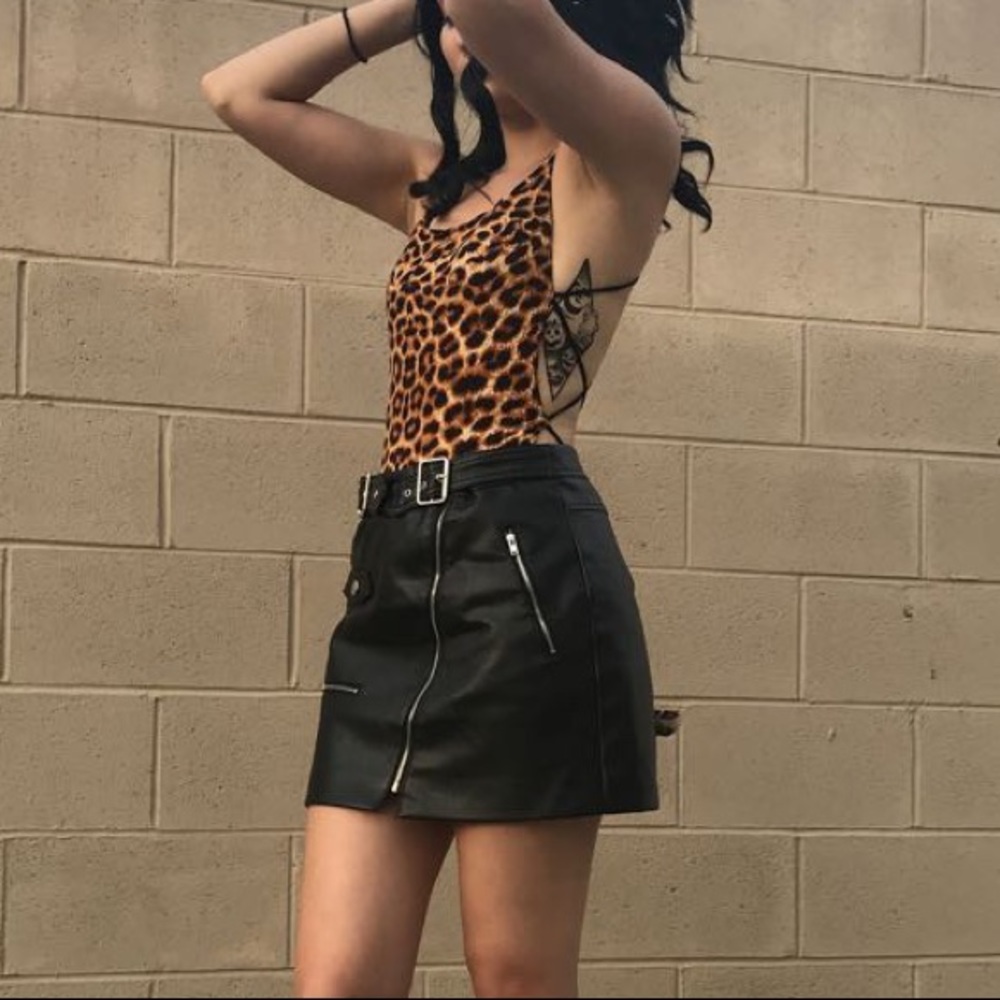 Faux Leather Forever 21 Skirt